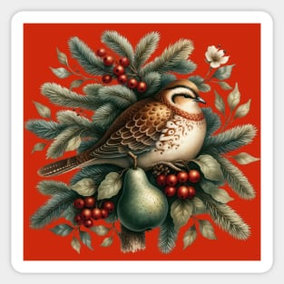 Partridge In A Pear Tree Sticker